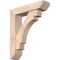 Ekena Millwork Merced Slat Smooth Bracket w/ Offset Brace, Douglas Fir, 5 1/2"W x 22"D x 26"H BKT0604X22X26MRC06SDF - alternate 1